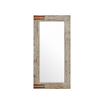 Vintage-Look Rectangular Hanging Wall Frame Mirror