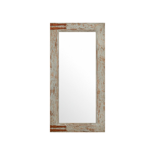 Vintage-Look Rectangular Hanging Wall Frame Mirror