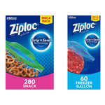 Grandes ahorros en bolsas Ziploc para refrigerios y bolsas para congelador