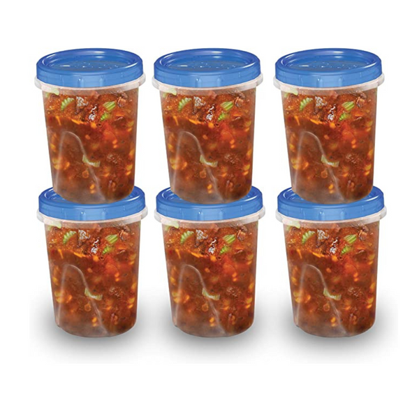 6 Ziploc Twist N Loc Food Storage Meal Prep Containers