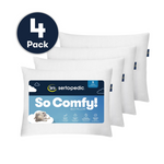 Pack of 4 Serta So Comfy Bed Pillows