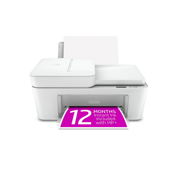 Impresora de inyección de tinta en color inalámbrica HP DeskJet todo en uno con 12 meses de tinta instantánea GRATIS