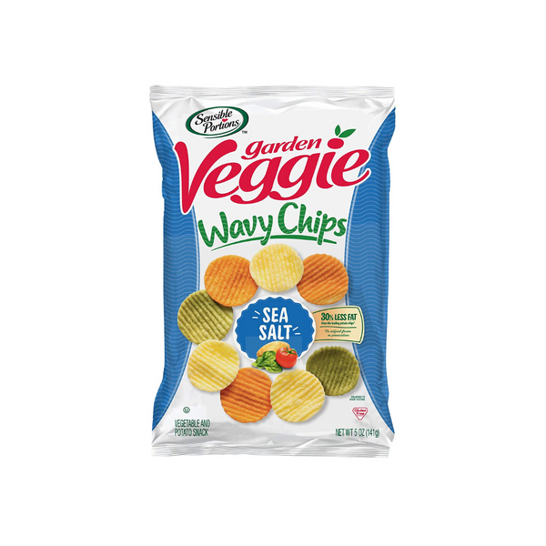 12Pack Sensible Portions Garden Veggie Chips, Sea Salt
