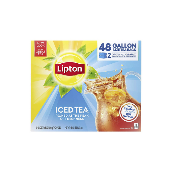 48 bolsitas de té helado Lipton del tamaño de un galón