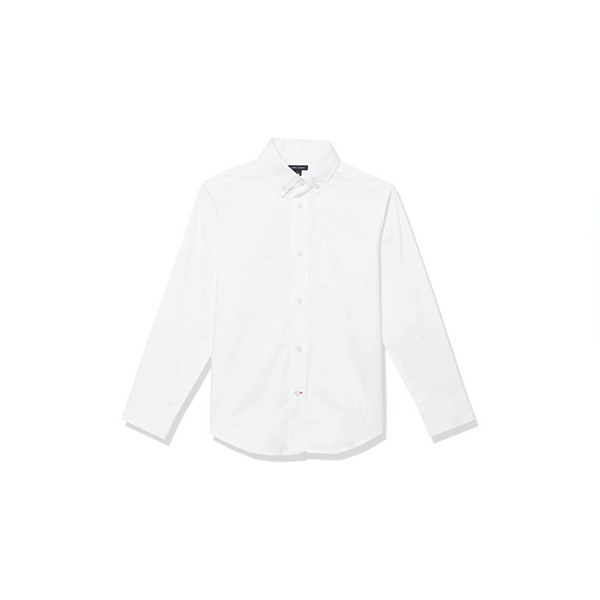 Tommy Hilfiger Camisa de vestir Oxford de manga larga para niños