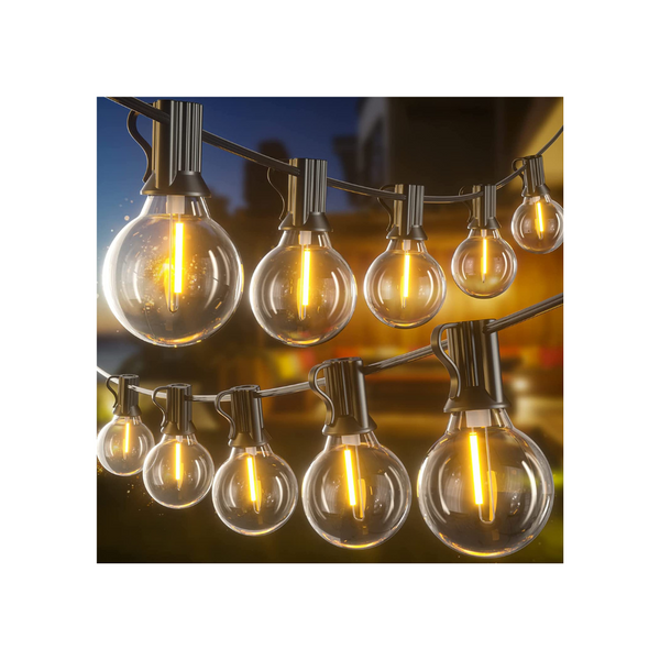 2 paquetes de luces de cadena para exteriores de 50 pies