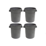 4-pack 20 Gallon Heavy Duty Round Trash/Garbage Cans