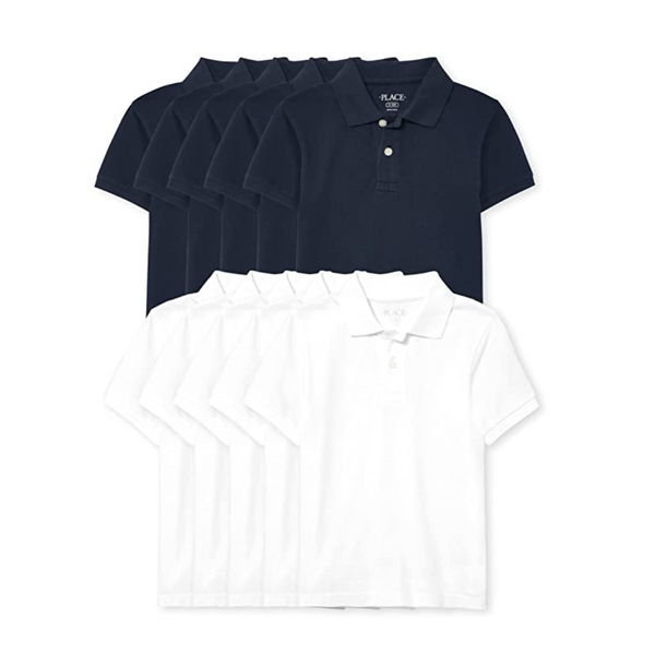 10 The Children's Place Boys' Short Sleeve Pique Polos