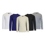 6 Men's & Women's Long Sleeve Waffle-Knit Classic Thermal Shirts