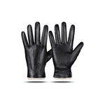 Guantes con pantalla táctil forrados en cuero y cachemir (2 colores)