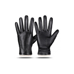Touchscreen Leather And Cashmere Lined Gloves (2 Colors)
