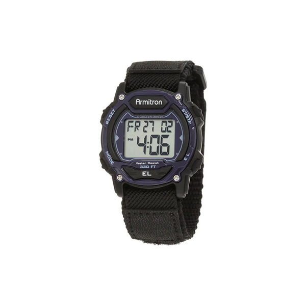 Armitron Sport Reloj cronógrafo digital con detalles en azul marino