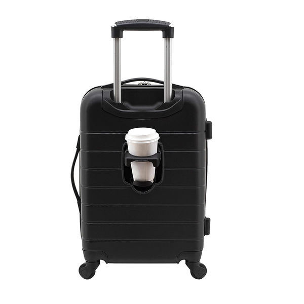 Equipaje de mano Wrangler Smart Spinner con USB y portavasos
