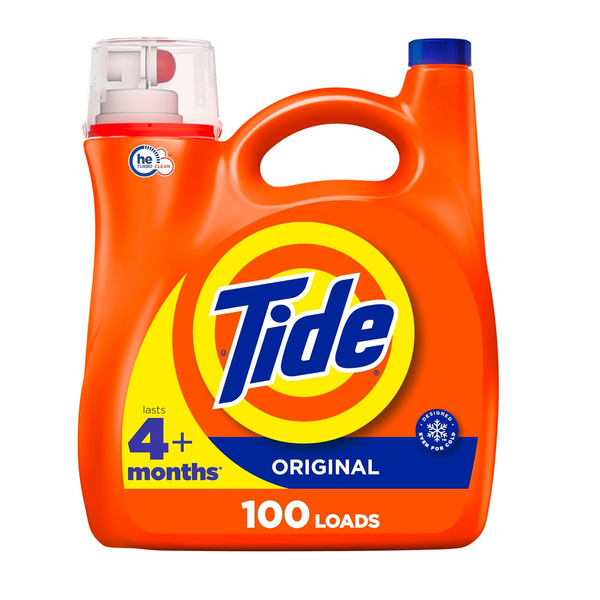 Detergente líquido para ropa Tide He, 100 cargas