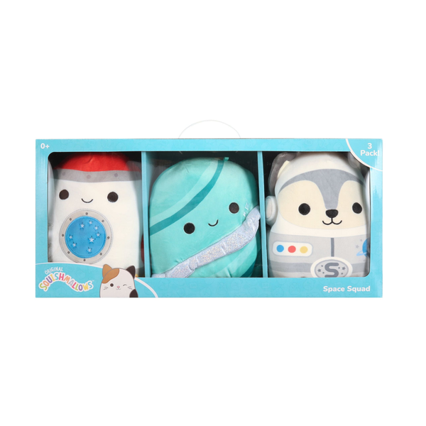 Paquete de 3 cajas económicas de peluche espacial Kellytoy Squishmallows de 8 pulgadas