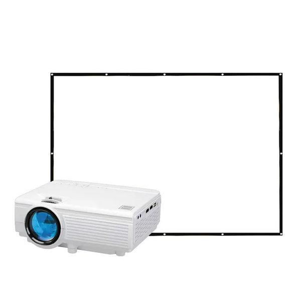 Home Theater Projector with Bonus 100″ Fold up Projector Screen