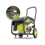 Generador de propano portátil Power Joe 4100/3300w con cubierta, batería de 2,0 Ah y cargador