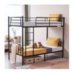 Twin over Twin Zimtown Steel Bunk Bed Frame w/ Ladder
