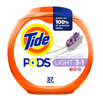 57 Tide Pods Powerful Laundry Detergent - Light & Lasting, White Lavender/Ocean Mist Scent