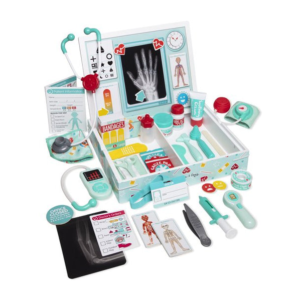 46 Piece Melissa & Doug Deluxe Doctor's Office Medical Toy Set