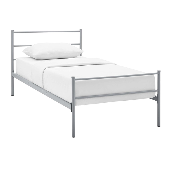 Modway Alina Twin Platform Bedframe With Steel Headboard