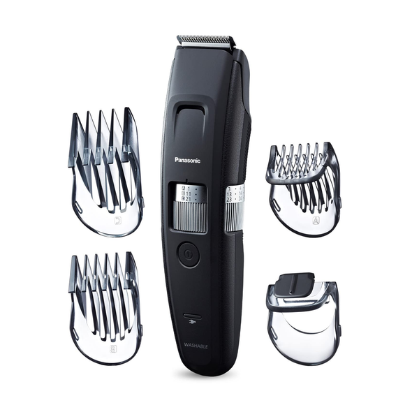 Recortadora de barba Panasonic de 58 longitudes, inalámbrica o con cable, y 4 accesorios