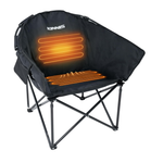 Heated Camping Chair with 3 Heat Levels Portable and Oversized for Comfortable Relaxation