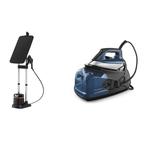 Plancha y vaporizador profesional todo en uno Rowenta con placa inteligente de 3 posiciones y tecnología Turbo Steam