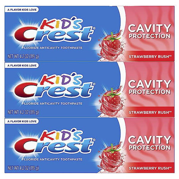 3 Crest Kid’s Cavity Protection Strawberry Rush Fluoride Toothpaste