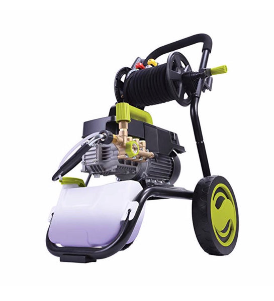 Lavadora a presión comercial Sun Joe de 1800 PSI con carrete de manguera