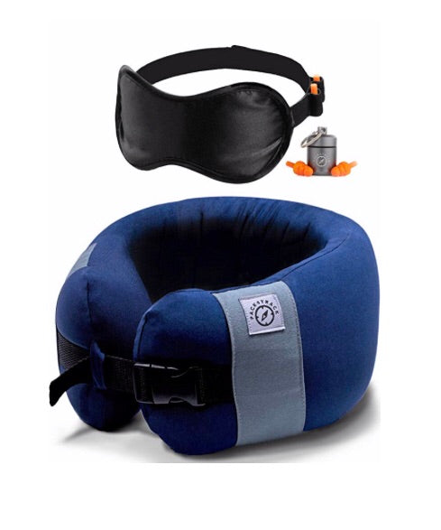 Neck Travel Pillow With Eye Mask