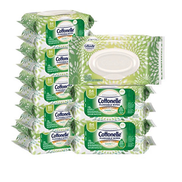672 Toallitas desechables Cottonelle GentlePlus con aloe