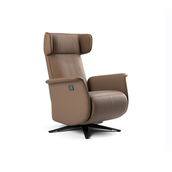 Sillón reclinable eléctrico de cuero Zero Gravity con puerto USB