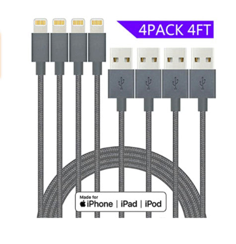 Pack Of 4 iPhone Lightning Cables