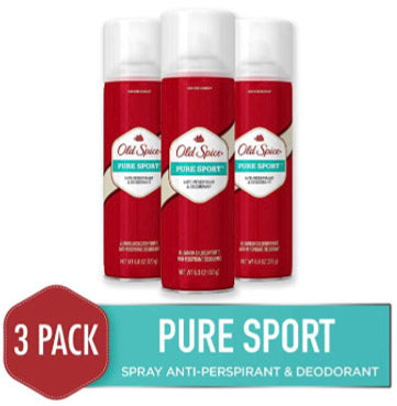 3 botellas de desodorante antitranspirante Old Spice