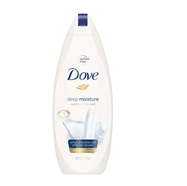 4 Bottles of Dove Body Wash, Deep Moisture