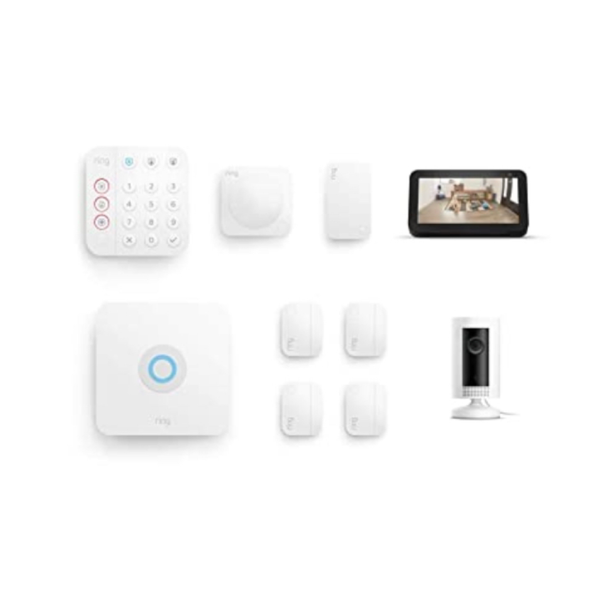 8-Piece Ring Alarm Security Kit w/ Ring Indoor Cam + Echo Show 5