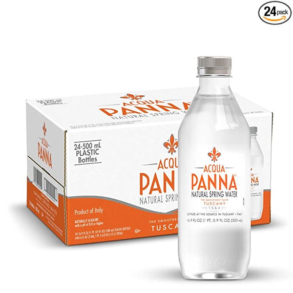 24 Bottles Of 16.9oz Acqua Panna Natural Spring Water