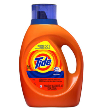 3 botellas de detergente para ropa Tide