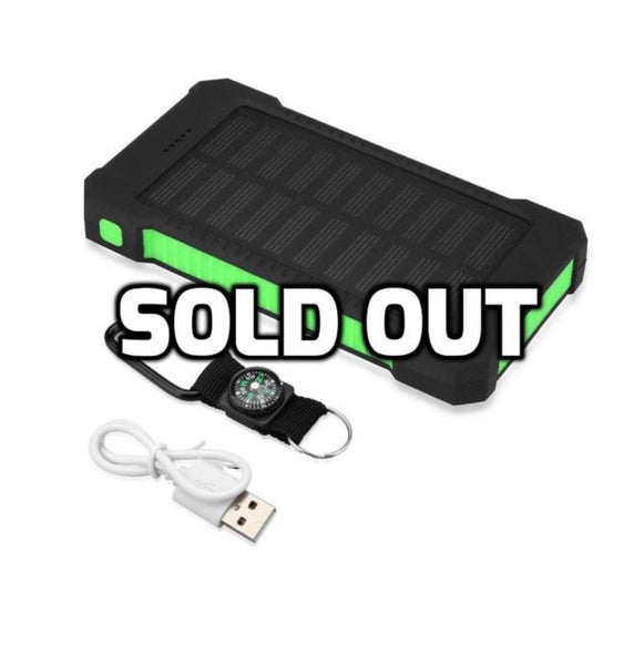 Paquete de batería de cargador solar de 10,000 mAh
