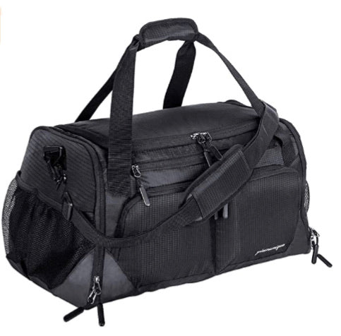 Duffel Bag with Shoes Compartment & Wet Pocket (4 Colors)