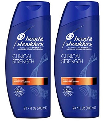 2 Bottles Head and Shoulders Shampoo, Clinical Strength