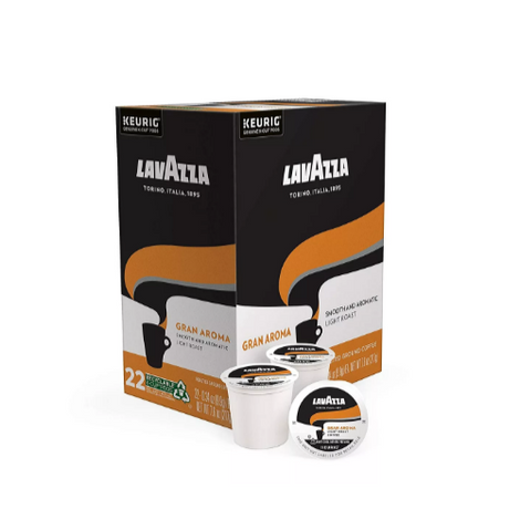 Lavazza Gran Aroma Single-Serve Coffee K-Cups (4 Packs, 88 Total)