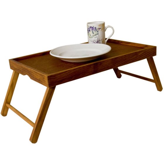 Home Basics Pine Bed Tray with Folding Legs
